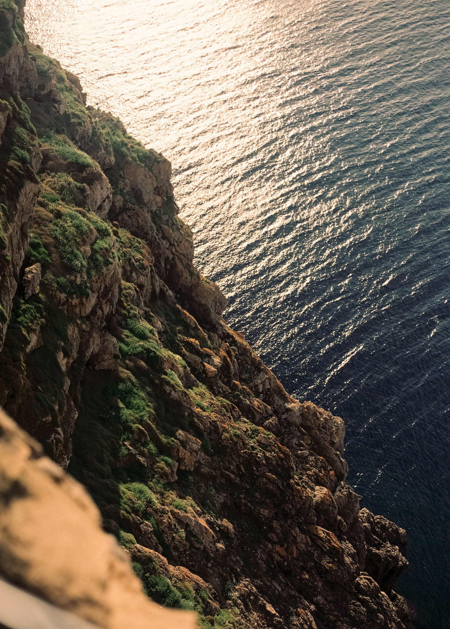 Dramatic aerial view of the Mediterranean coastline