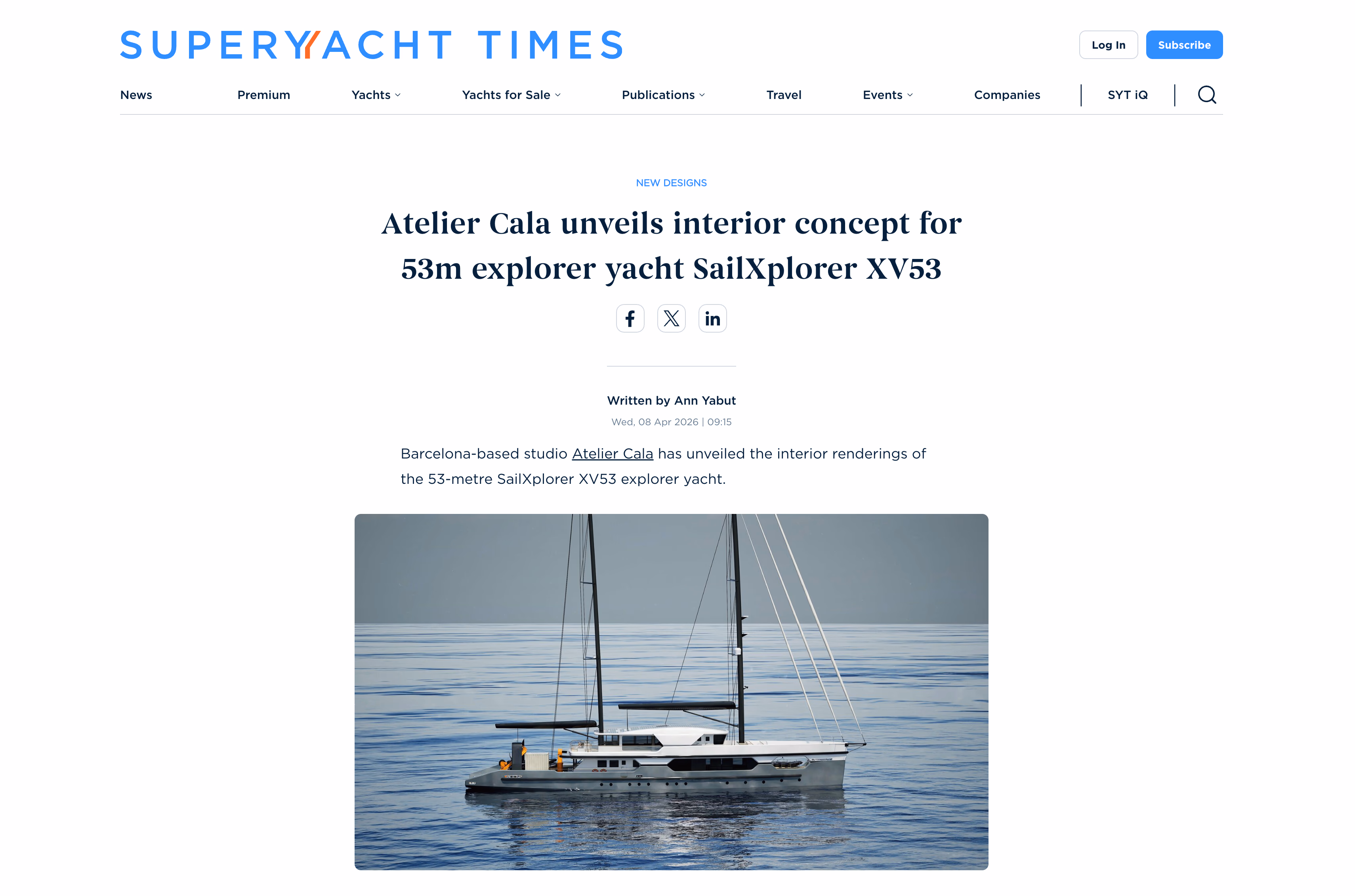 SailXplorer XV53 explorer yacht interior render